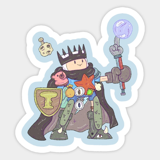 Adventure Time - Dungeon Finn Sticker by surfinggiraffecomics